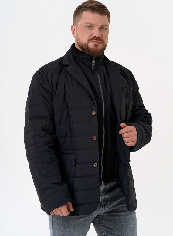 Мужской пуховик со съемной манишкой Мужской пуховик со съемной манишкой