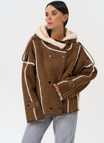 Натуральная дубленка в этническом стиле