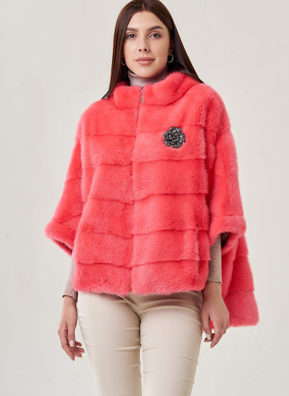 Шуба из норки оверсайз