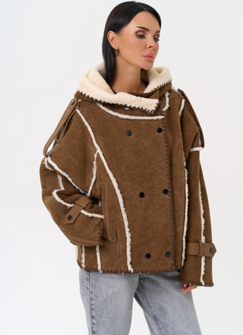 Натуральная дубленка в этническом стиле